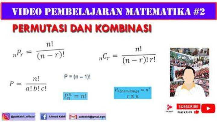 Apakah kombinasi permutasi dan kombinasi?