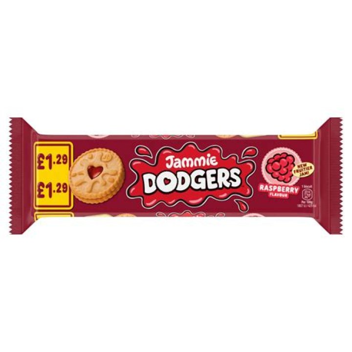 Are Jammie Dodgers raspberry or strawberry?