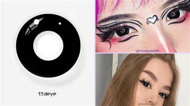 Are there contacts that make your whole eye black?