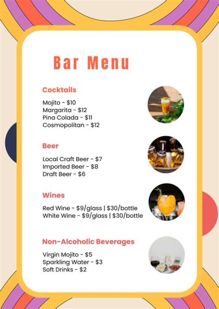 Are your restaurant & bar menu templates printer ready?