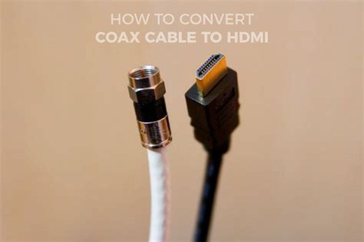 Can a coaxial cable be converted to HDMI?