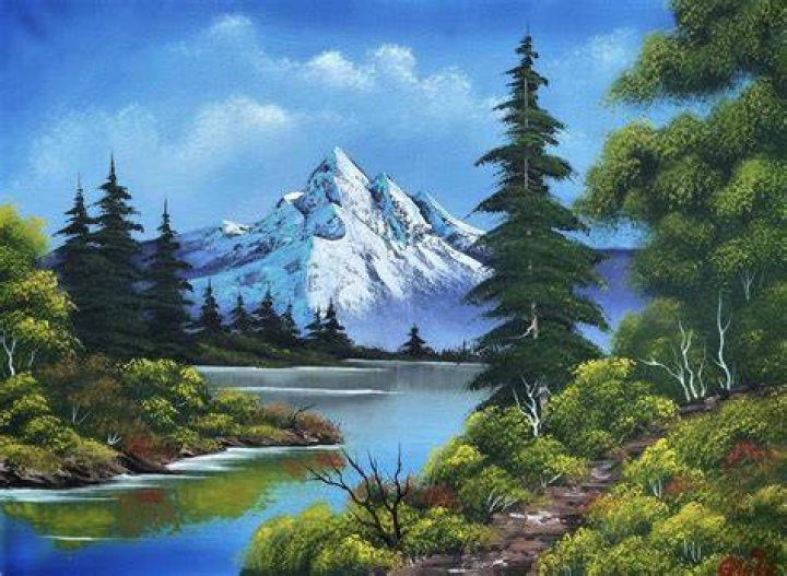 Can I do a Bob Ross painting with acrylic?