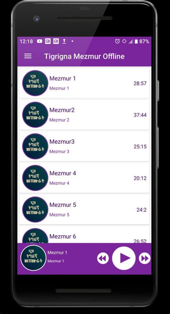 Can I listen to Tigrigna mezmur offline?