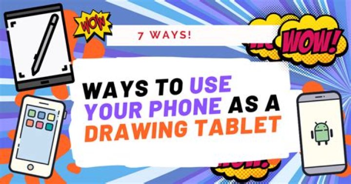 Can I use my phone as drawing tablet?