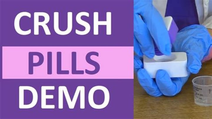 Can you crush up pills for kids?