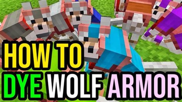 Can you give Wolves Armour in Minecraft?