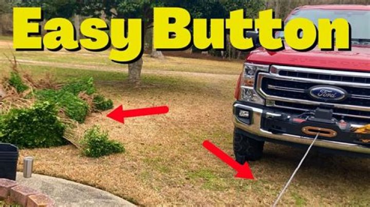 Can you pull a bush out with truck?