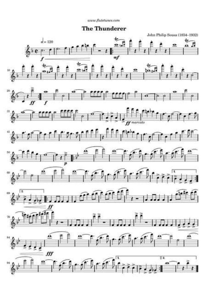 Did John Philip Sousa write The Thunderer?