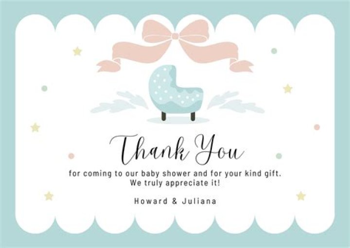 Do you have to send thank you cards for baby shower?