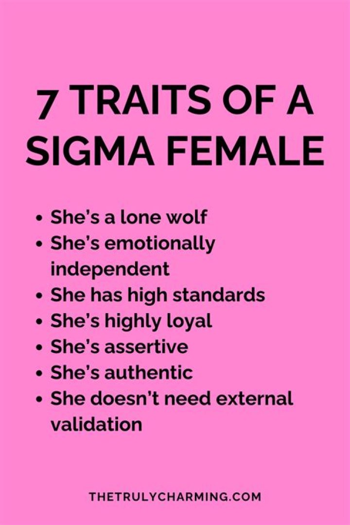 How can you tell a female sigma?