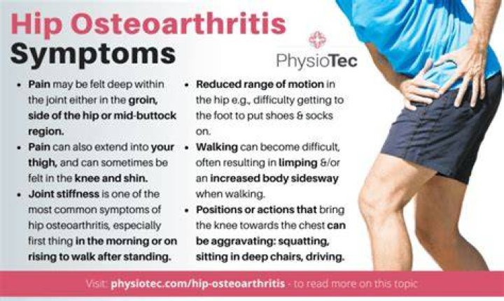 How can you tell if you have arthritis in your hip?