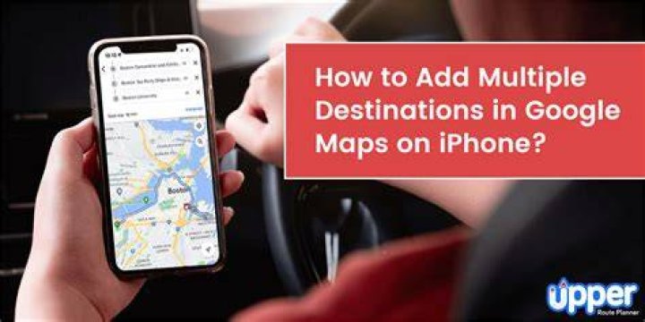How do I add multiple destinations to Google Maps on iPhone?