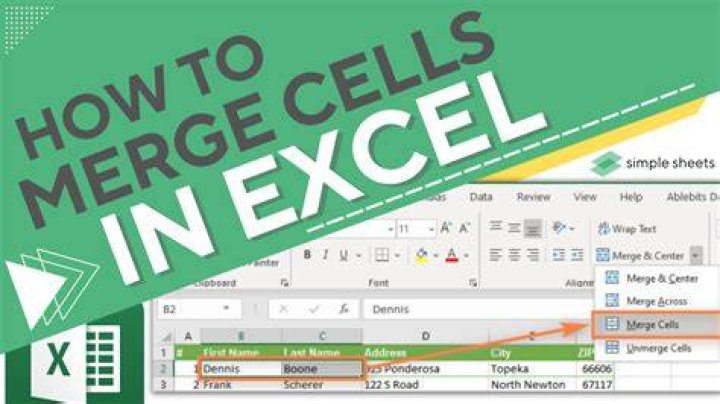 How do I center text in a merged cell in Excel?