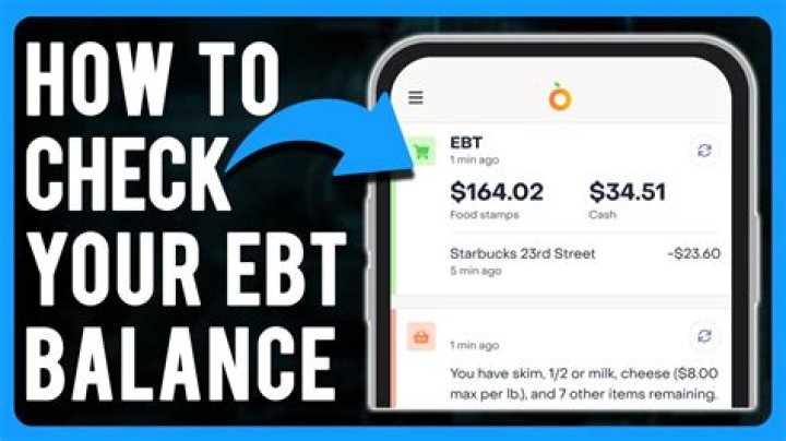 How do I check my EBT?