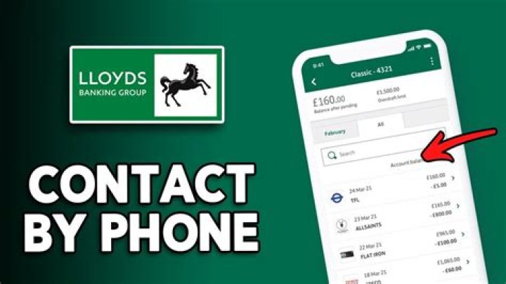 How do I contact Lloyds TSB?