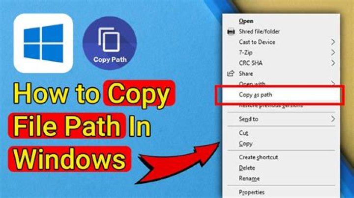 How do I Copy and paste a file path?