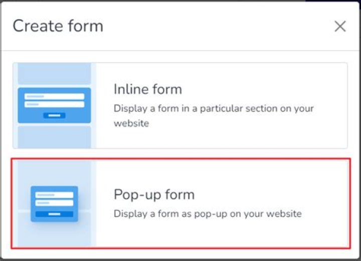 How do I create a pop up form in Windows?