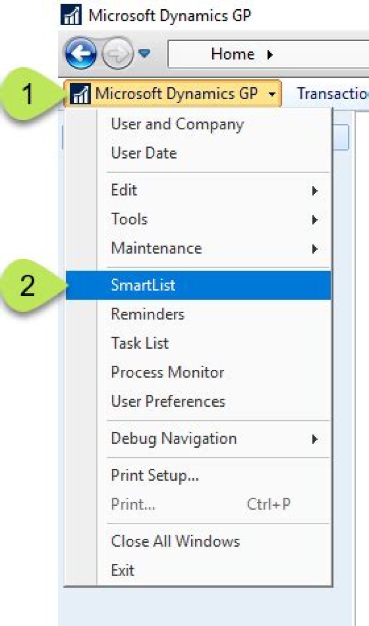 How do I export a SmartList in Dynamics GP?