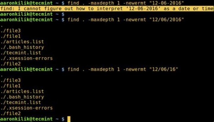 How do I find recently modified files in Linux?