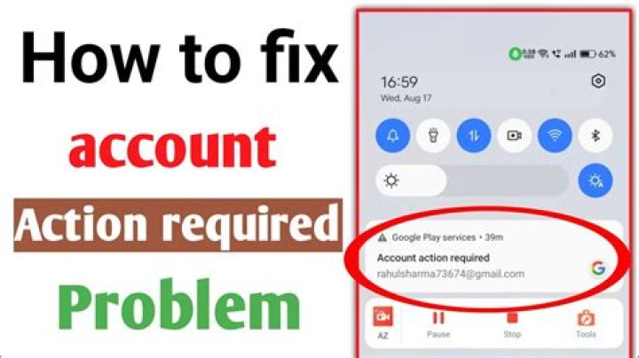 How do I fix account action required?