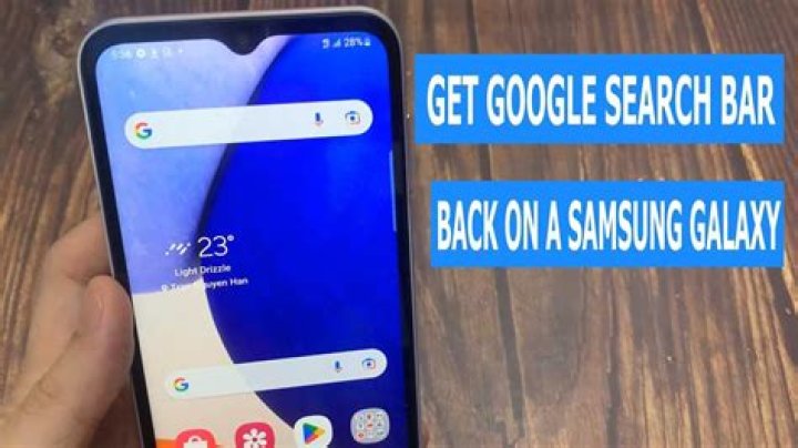 How do I get my old Google search bar back?