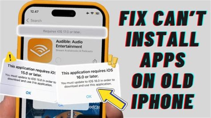 How do I install apps on an old iOS device?