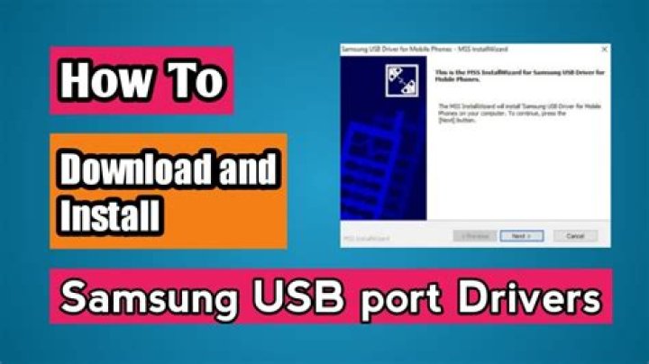 How do I install Samsung drivers on Windows 7?