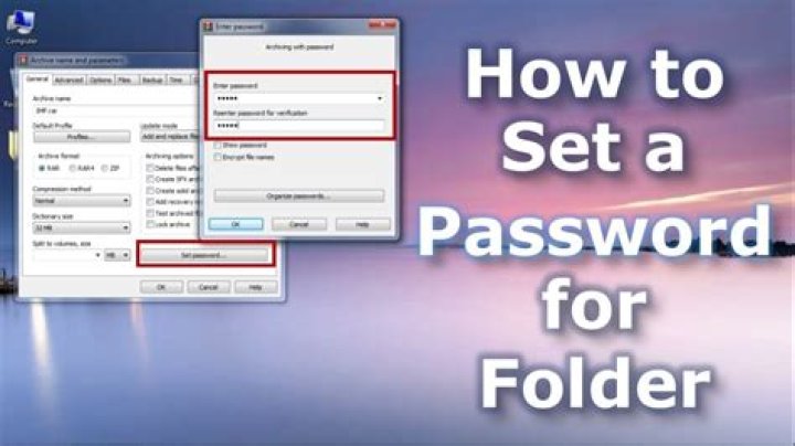 How do I password protect a compressed folder in Windows 7?