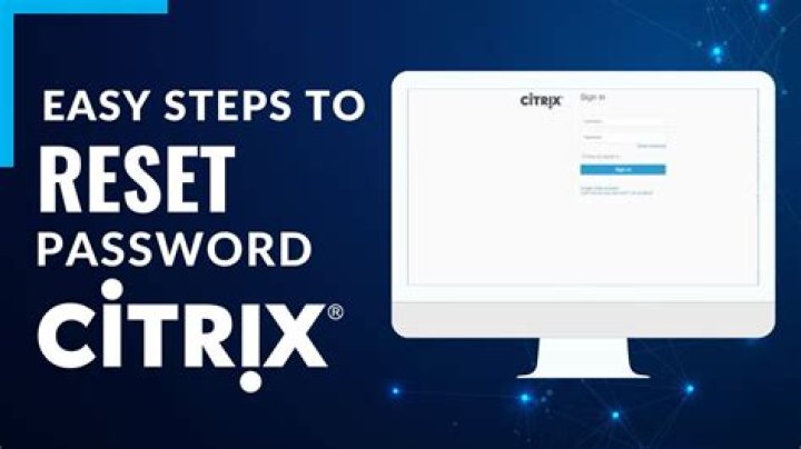 How do I reset my Citrix Password?
