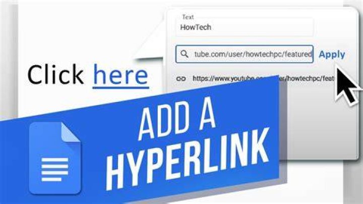 How do you add a hyperlink to a letter?