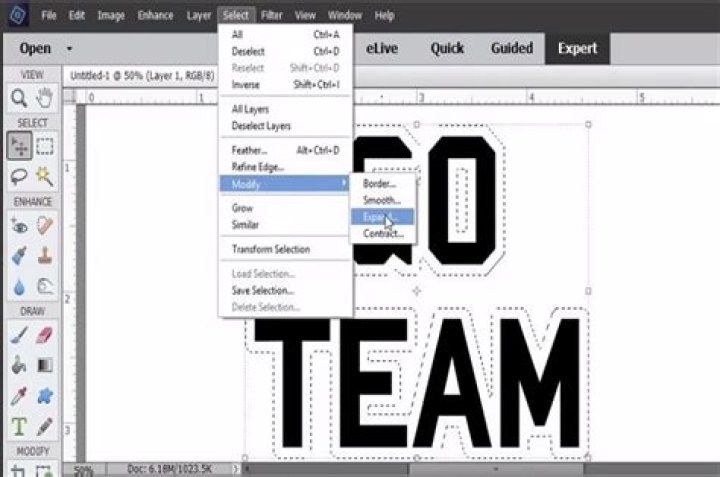 How do you animate text in Photoshop Elements?