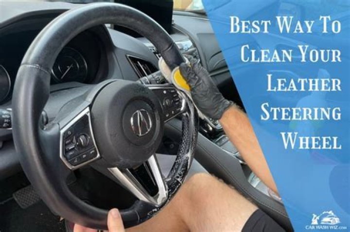 How do you clean a steering wheel?