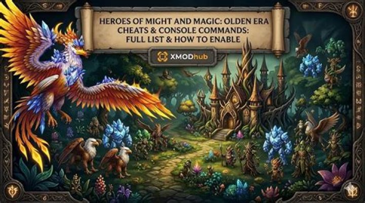 How do you enable cheats in Heroes of Might and Magic 5?