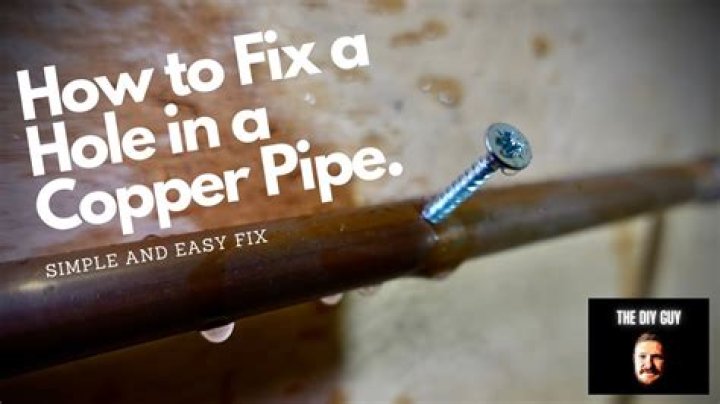 How do you fix a hole in a pipe stem?