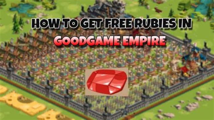 How do you get more Rubies in Goodgame Empire?