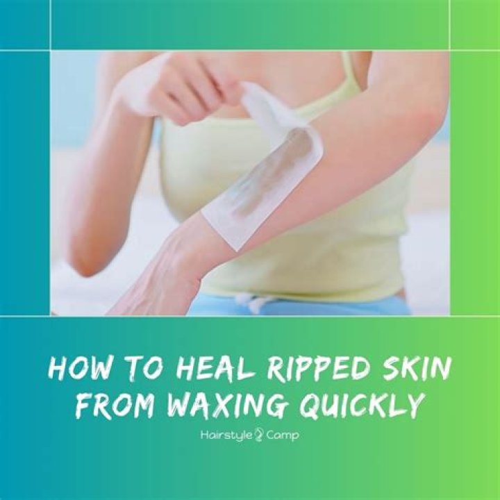 How do you heal damaged skin from waxing?
