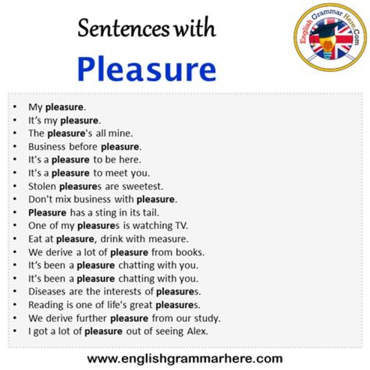 How do you judge English pleasure?