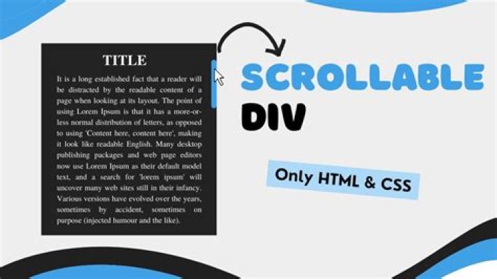 How do you make a div scrollable in CSS?