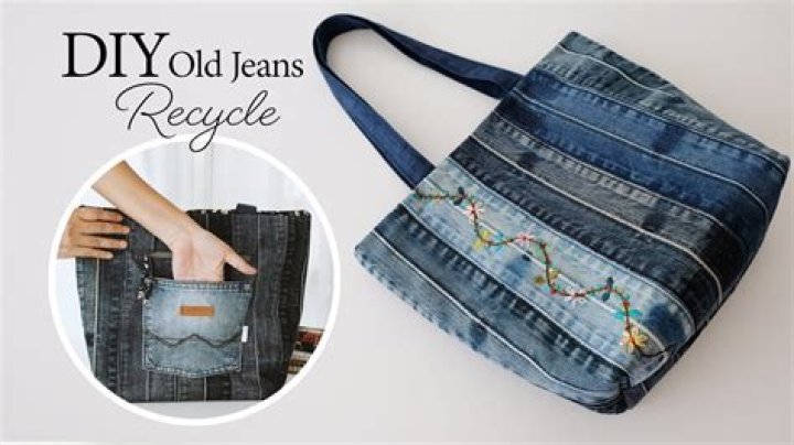 How do you make a jean jean purse out of old jeans?
