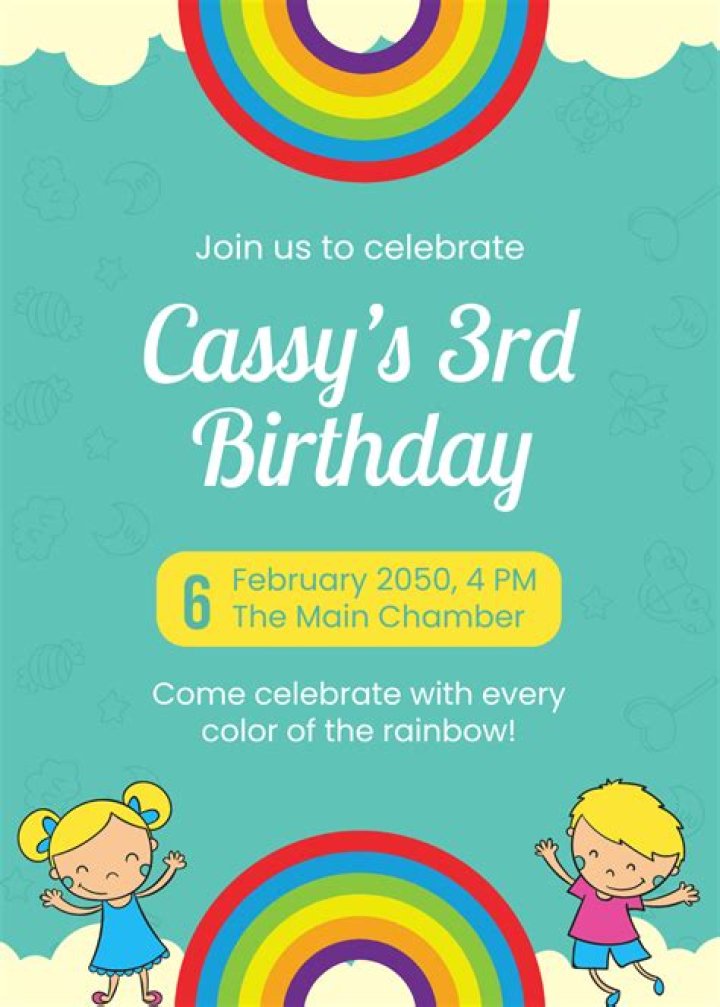 How do you make a kids party invitation?