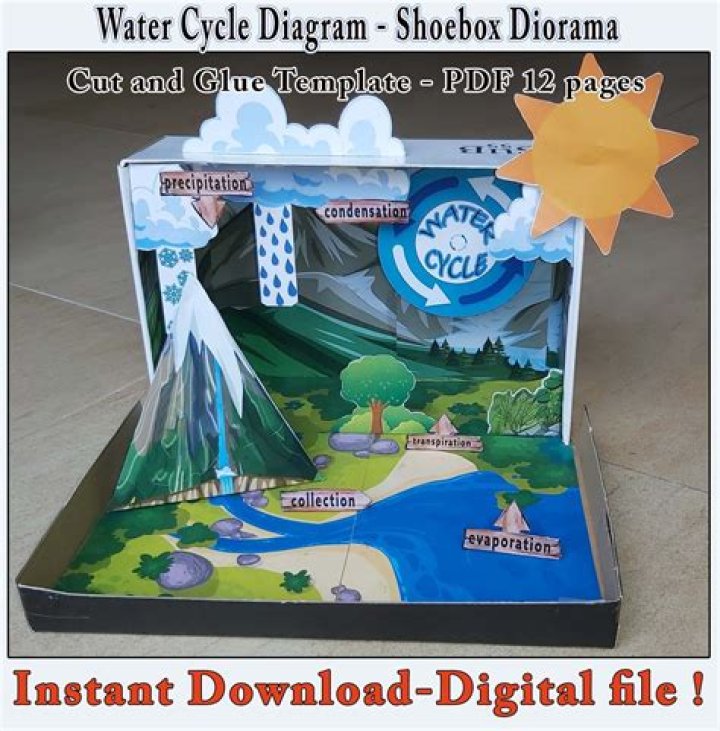How do you make a water cycle project?
