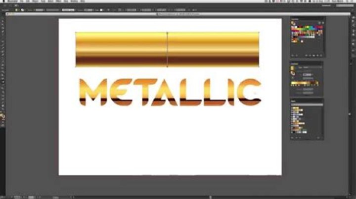 How do you make metallic colors in Illustrator?