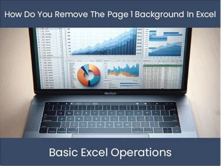 How do you remove the page 1 background in Excel?