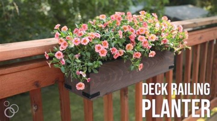 How do you secure a planter on a railing?
