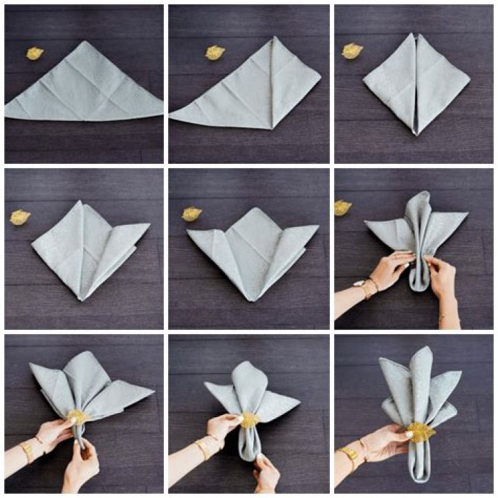How do you tie a linen napkin?