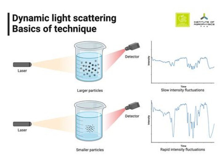 How is light scattering measured?