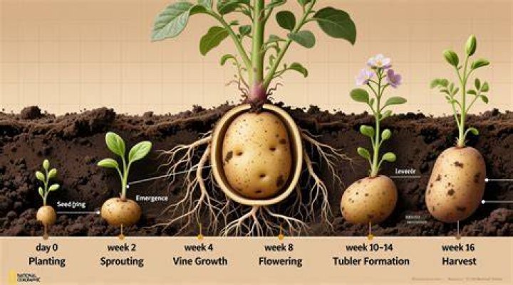 How long do potatoes take to fully grow?