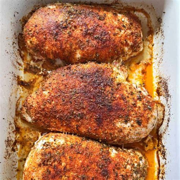 How long does it take to cook 4 large chicken breasts?