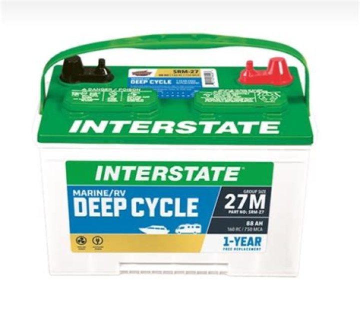 How many amp hours are in a Interstate Group 27 deep cycle battery?