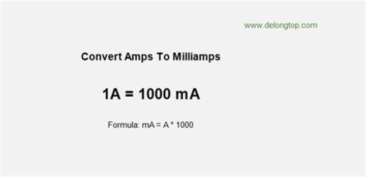 How many milliamps is 5 volts?
